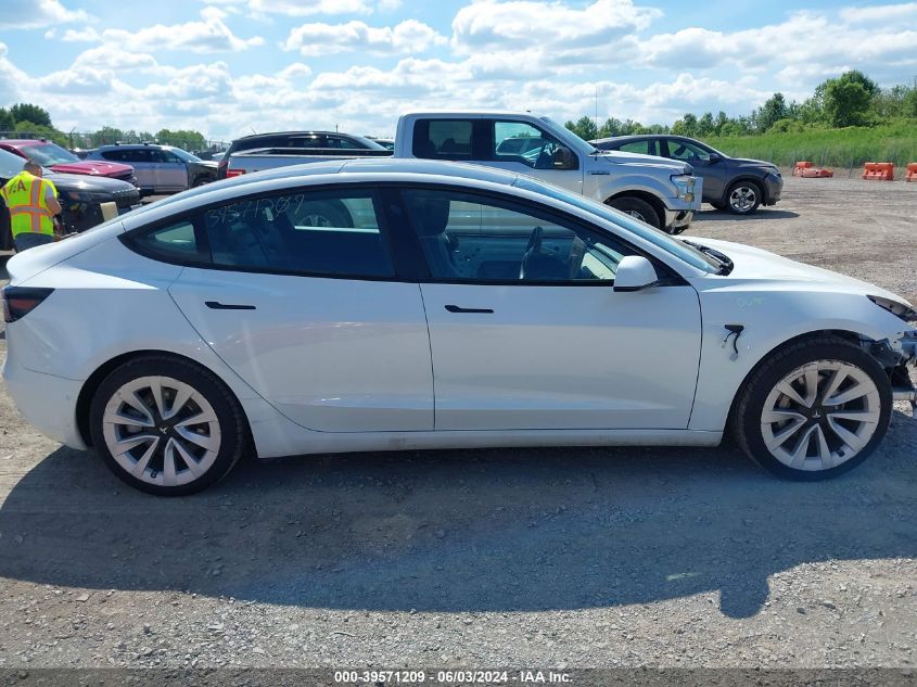 2022 Tesla Model 3 Long Range Dual Motor All-Wheel Drive VIN: 5YJ3E1EB2NF187507 Lot: 39571209