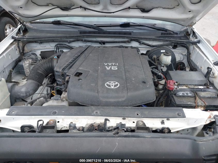 2010 Toyota Tacoma Prerunner V6 VIN: 3TMJU4GN8AM099599 Lot: 39571210