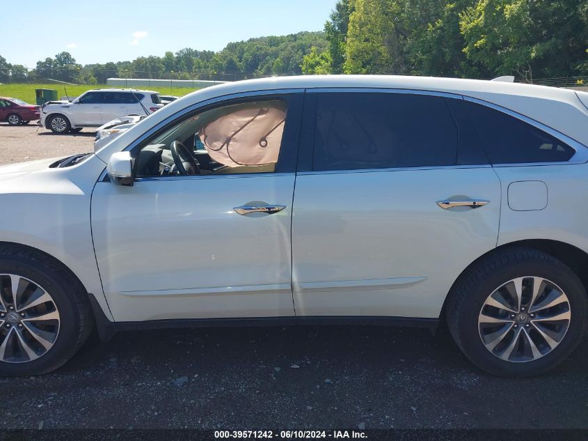 2016 Acura Mdx Technology Acurawatch Plus Packages/Technology Package VIN: 5FRYD4H49GB001356 Lot: 39571242