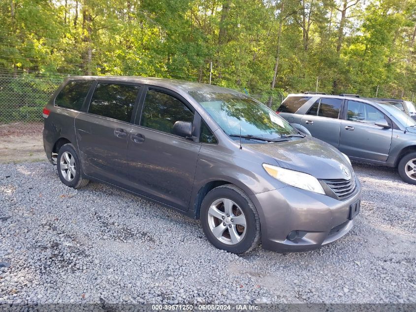 2012 Toyota Sienna Base V6 7 Passenger VIN: 5TDZK3DC5CS217570 Lot: 39571250