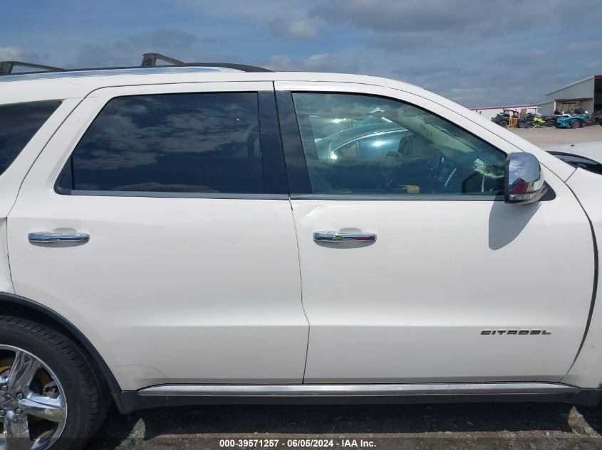 2012 Dodge Durango Citadel VIN: 1C4RDHEG9CC257418 Lot: 39571257
