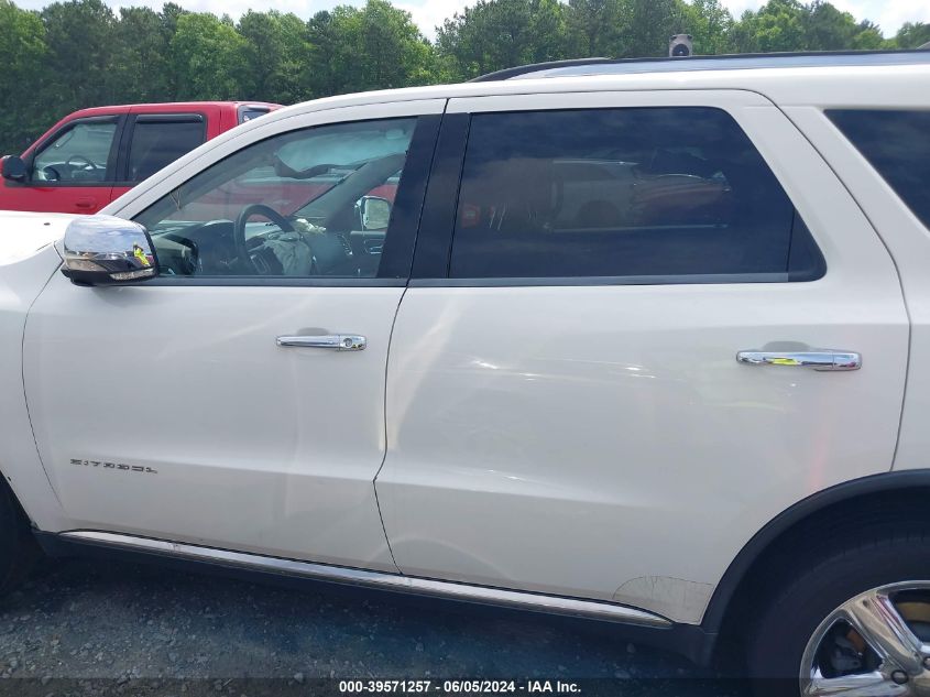 2012 Dodge Durango Citadel VIN: 1C4RDHEG9CC257418 Lot: 39571257