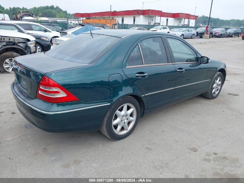 2002 Mercedes-Benz C 240 VIN: WDBRF61J02F174780 Lot: 39571280