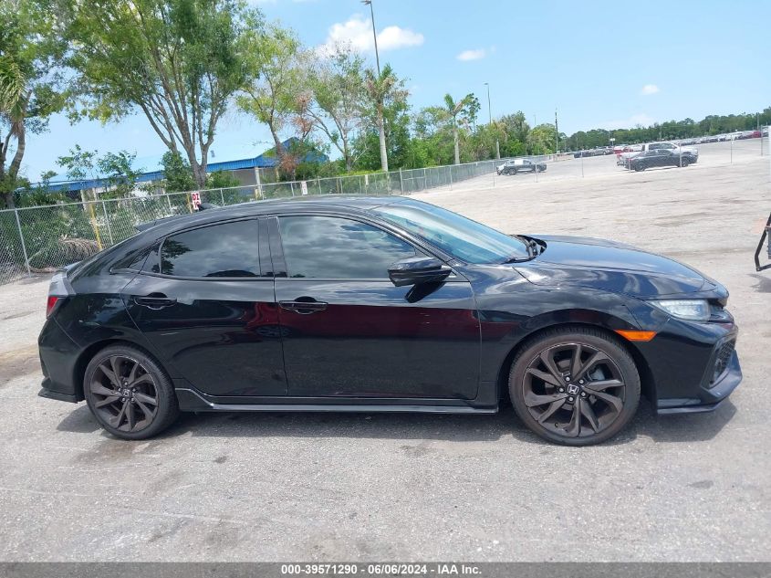 2018 Honda Civic Sport Touring VIN: SHHFK7H95JU216475 Lot: 39571290