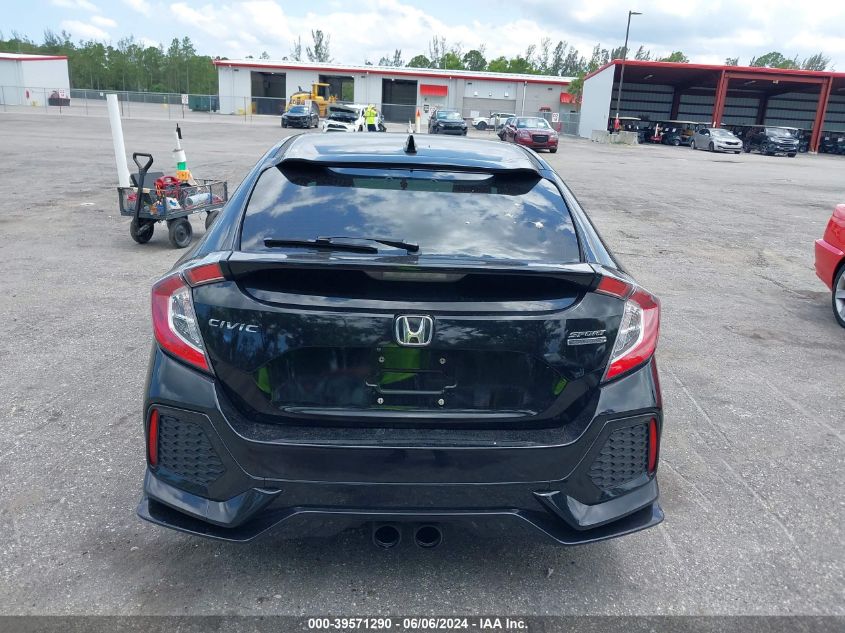 2018 Honda Civic Sport Touring VIN: SHHFK7H95JU216475 Lot: 39571290