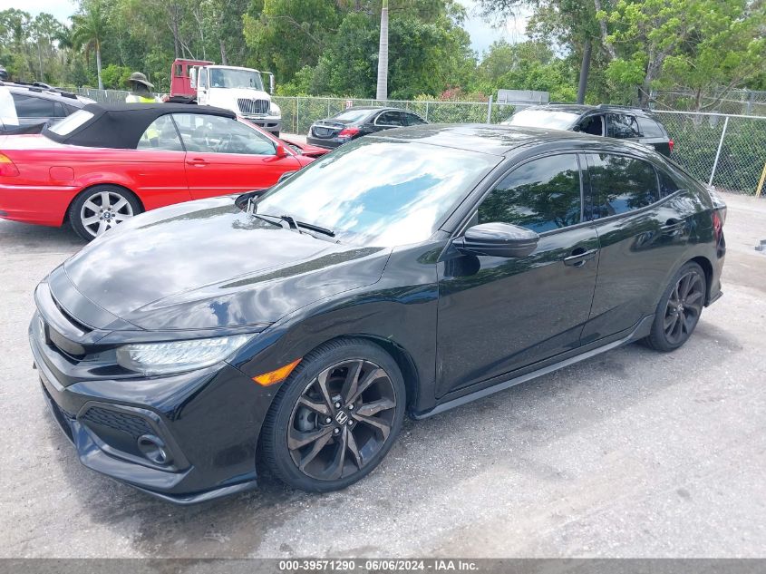 2018 Honda Civic Sport Touring VIN: SHHFK7H95JU216475 Lot: 39571290