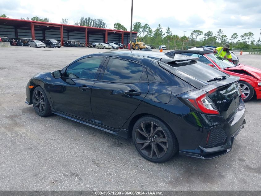 2018 Honda Civic Sport Touring VIN: SHHFK7H95JU216475 Lot: 39571290