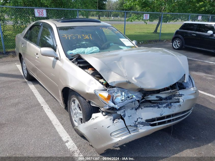 2002 Toyota Camry Le V6 VIN: 4T1BF32K22U538360 Lot: 39571387