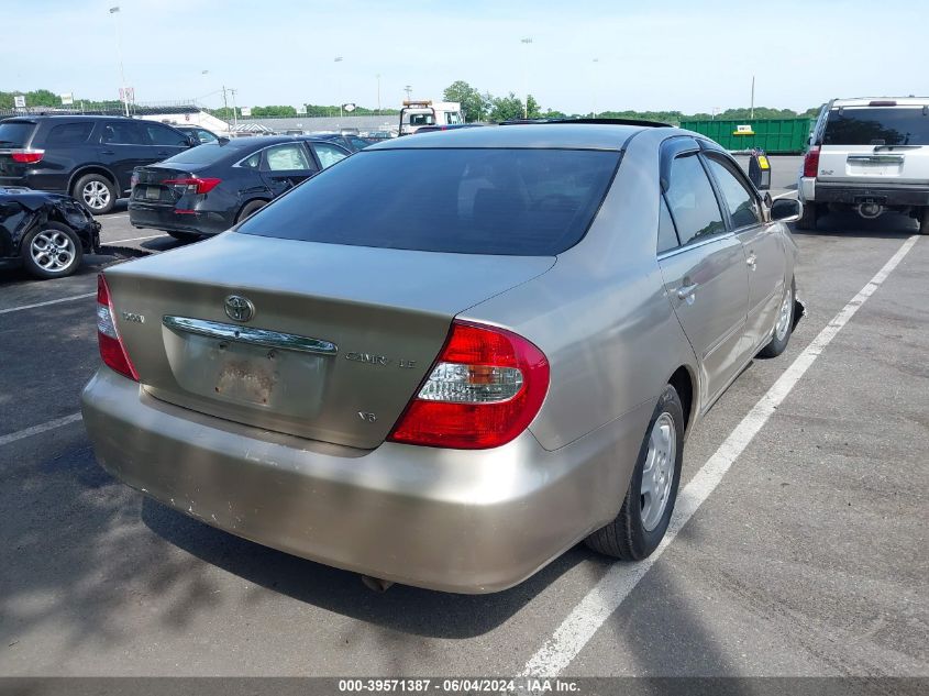 2002 Toyota Camry Le V6 VIN: 4T1BF32K22U538360 Lot: 39571387