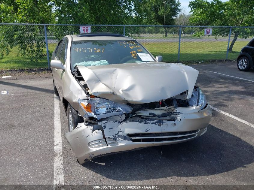 2002 Toyota Camry Le V6 VIN: 4T1BF32K22U538360 Lot: 39571387