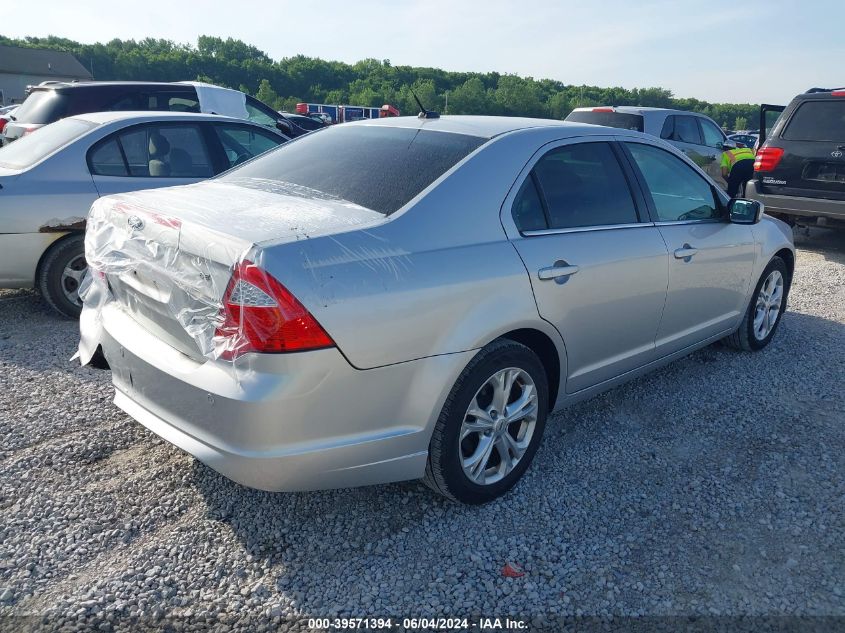 2012 Ford Fusion Se VIN: 3FAHP0HA6CR220331 Lot: 39571394