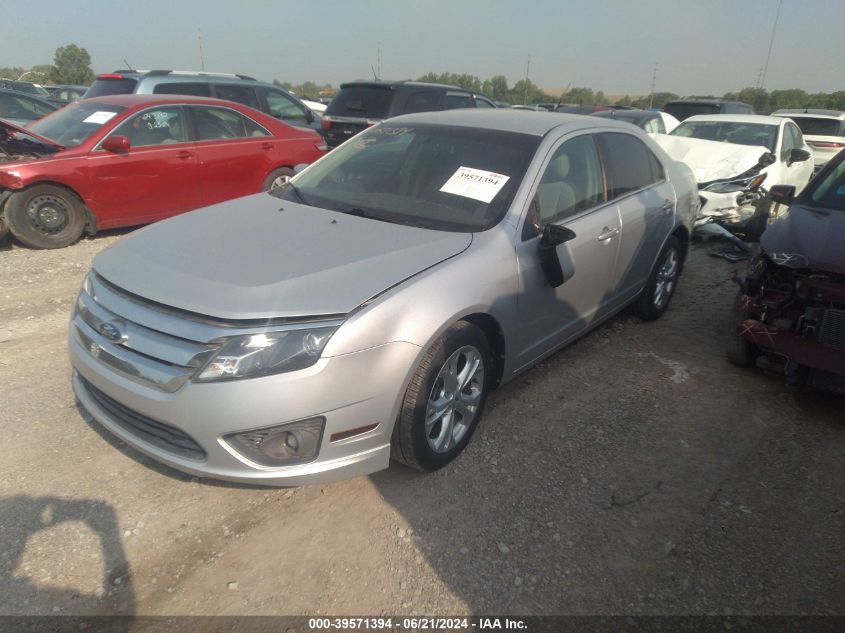 2012 Ford Fusion Se VIN: 3FAHP0HA6CR220331 Lot: 39571394