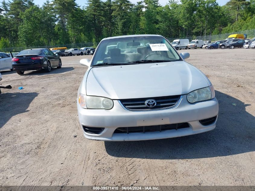 2002 Toyota Corolla Le VIN: 2T1BR12E82C543411 Lot: 39571410