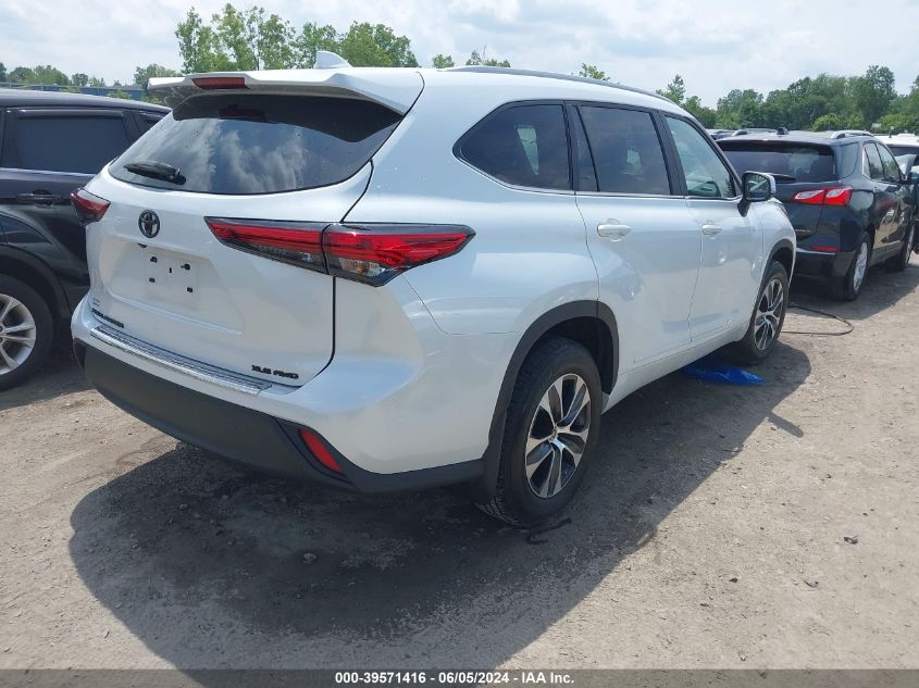 2023 Toyota Highlander Xle VIN: 5TDKDRBH1PS500664 Lot: 39571416