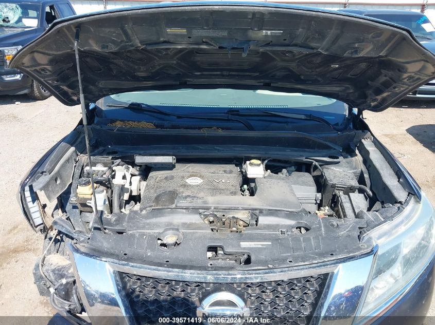 2015 Nissan Pathfinder Sl VIN: 5N1AR2MN9FC653747 Lot: 39571419