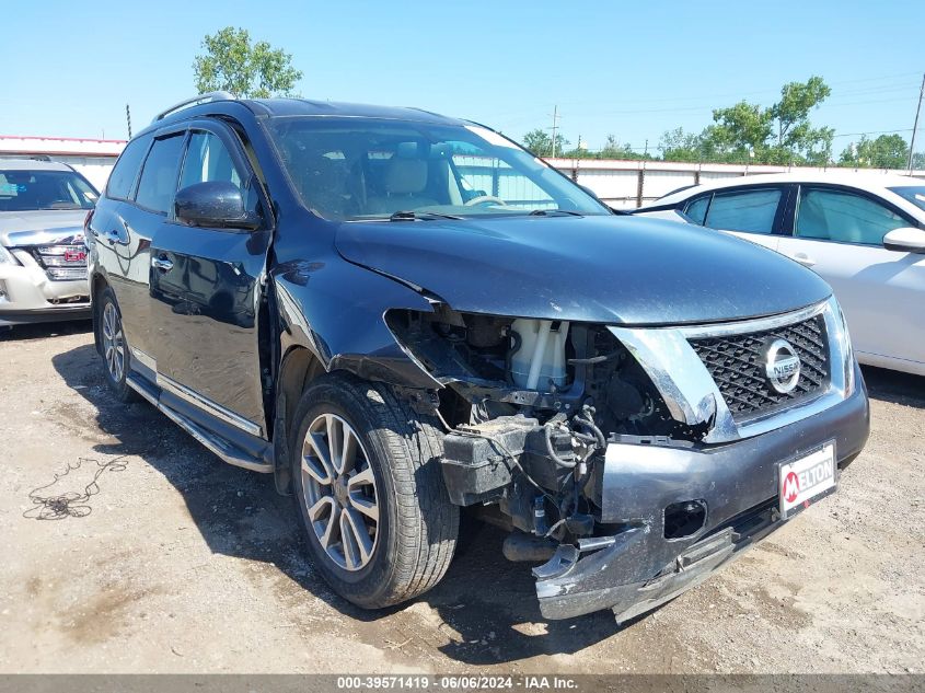 2015 Nissan Pathfinder Sl VIN: 5N1AR2MN9FC653747 Lot: 39571419
