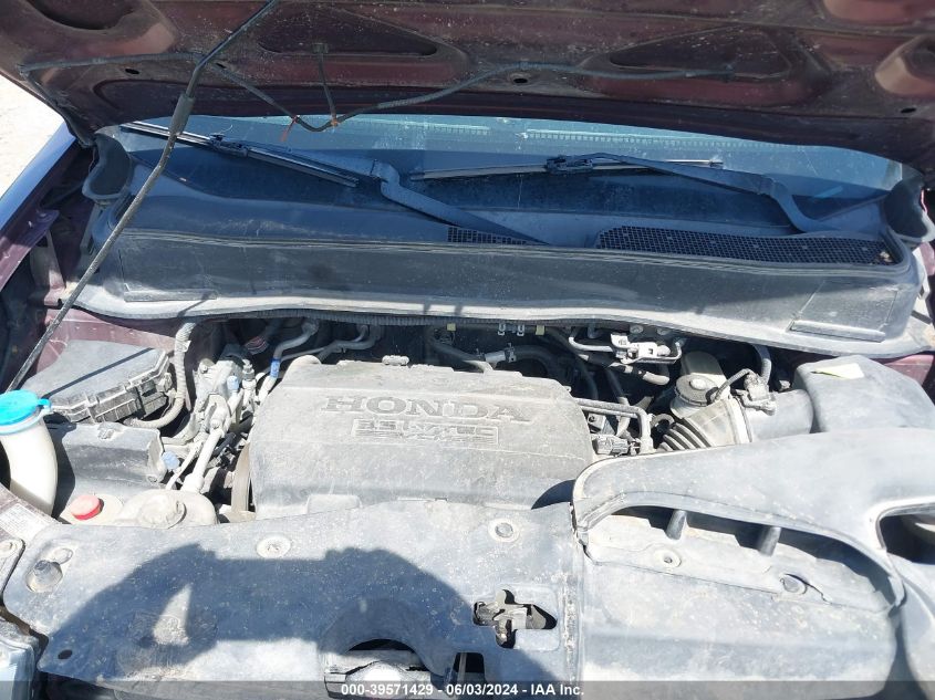 2012 Honda Pilot Ex-L VIN: 5FNYF4H75CB034225 Lot: 39571429