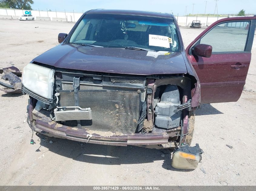 2012 Honda Pilot Ex-L VIN: 5FNYF4H75CB034225 Lot: 39571429