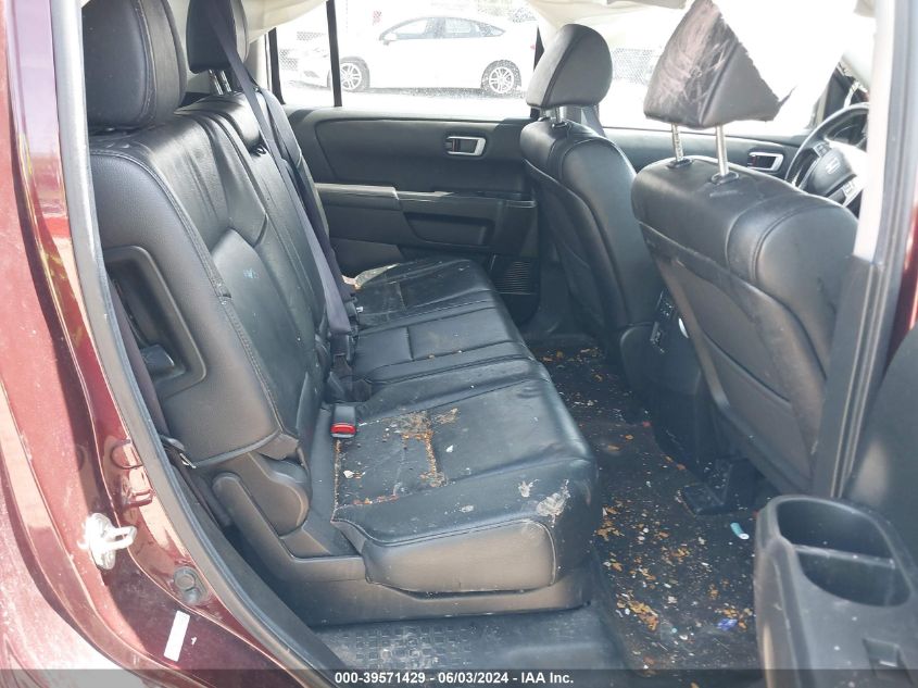 2012 Honda Pilot Ex-L VIN: 5FNYF4H75CB034225 Lot: 39571429