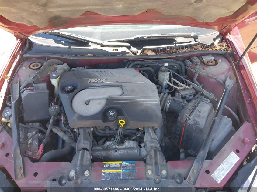 2006 Chevrolet Impala Ltz VIN: 2G1WU581X69336478 Lot: 39571486