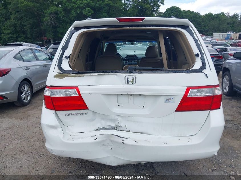 2007 Honda Odyssey Ex-L VIN: 5FNRL38637B424745 Lot: 39571493