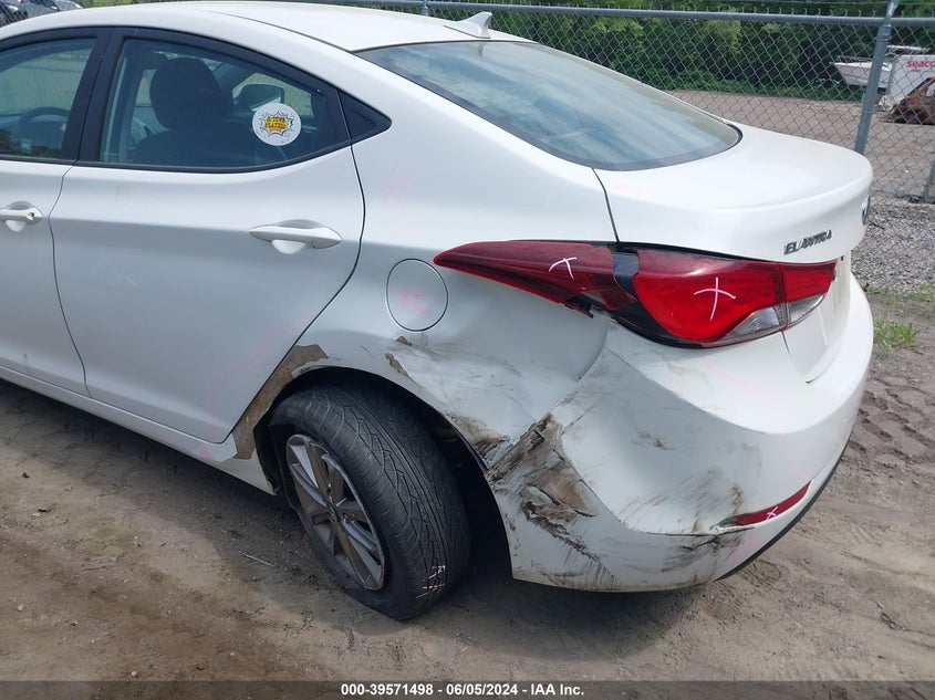 2014 Hyundai Elantra Se VIN: 5NPDH4AEXEH501936 Lot: 39571498