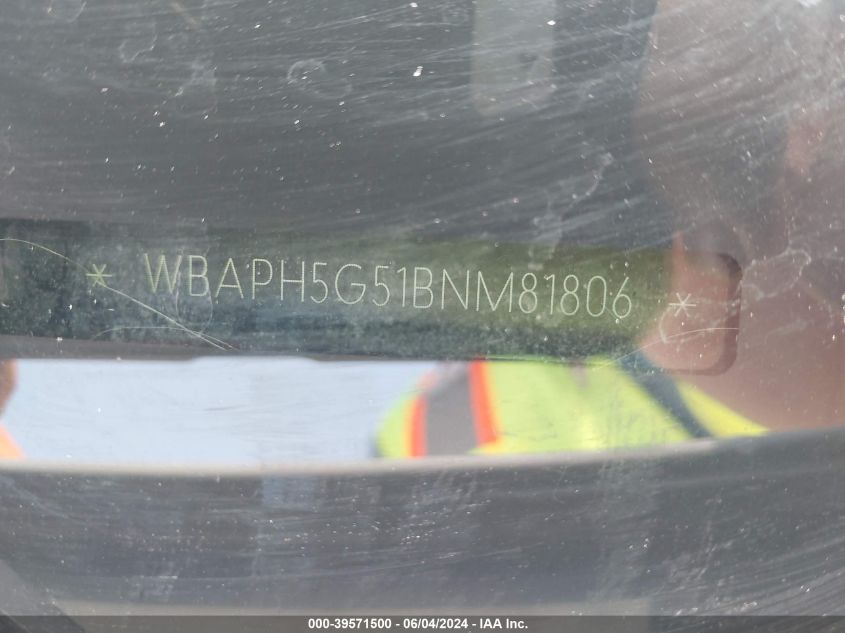 2011 BMW 328I VIN: WBAPH5G51BNM81806 Lot: 39571500