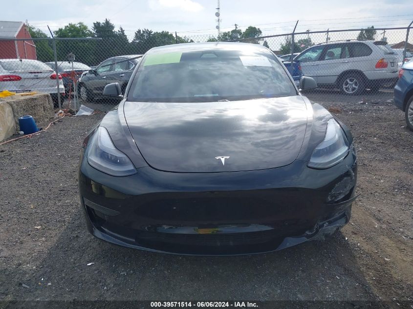 2021 Tesla Model 3 Standard Range Plus Rear-Wheel Drive VIN: 5YJ3E1EA3MF031790 Lot: 39571514