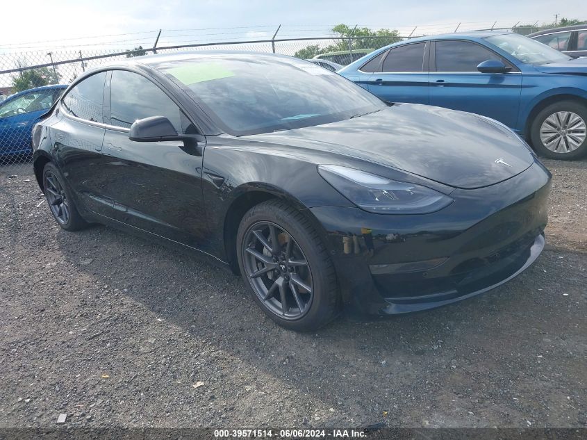 2021 Tesla Model 3 Standard Range Plus Rear-Wheel Drive VIN: 5YJ3E1EA3MF031790 Lot: 39571514