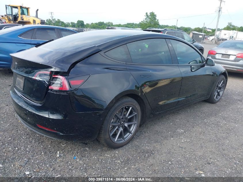 2021 Tesla Model 3 Standard Range Plus Rear-Wheel Drive VIN: 5YJ3E1EA3MF031790 Lot: 39571514