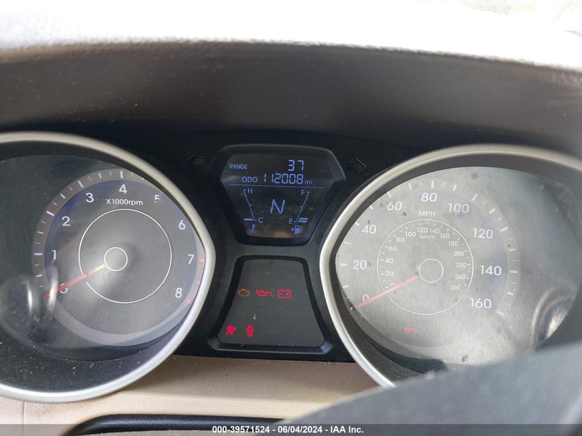 2012 Hyundai Elantra Limited (Ulsan Plant) VIN: KMHDH4AE7CU370043 Lot: 39571524