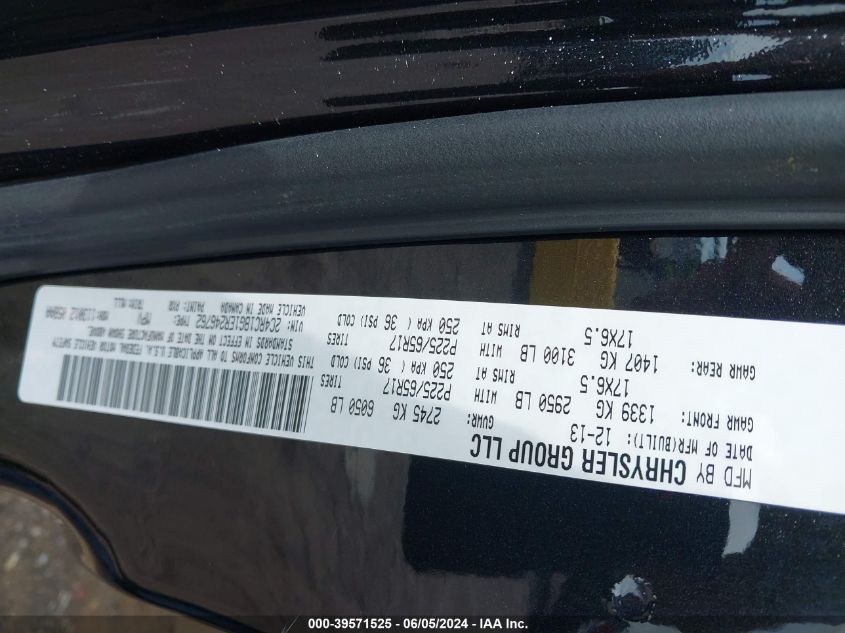 2014 CHRYSLER TOWN & COUNTRY TOURING - 2C4RC1BG1ER246762