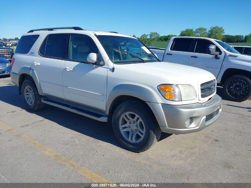 2003 Toyota Sequoia Sr5 V8 VIN: 5TDBT44AX3S192779 Lot: 39571529