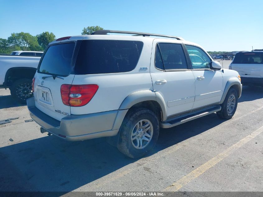 2003 Toyota Sequoia Sr5 V8 VIN: 5TDBT44AX3S192779 Lot: 39571529