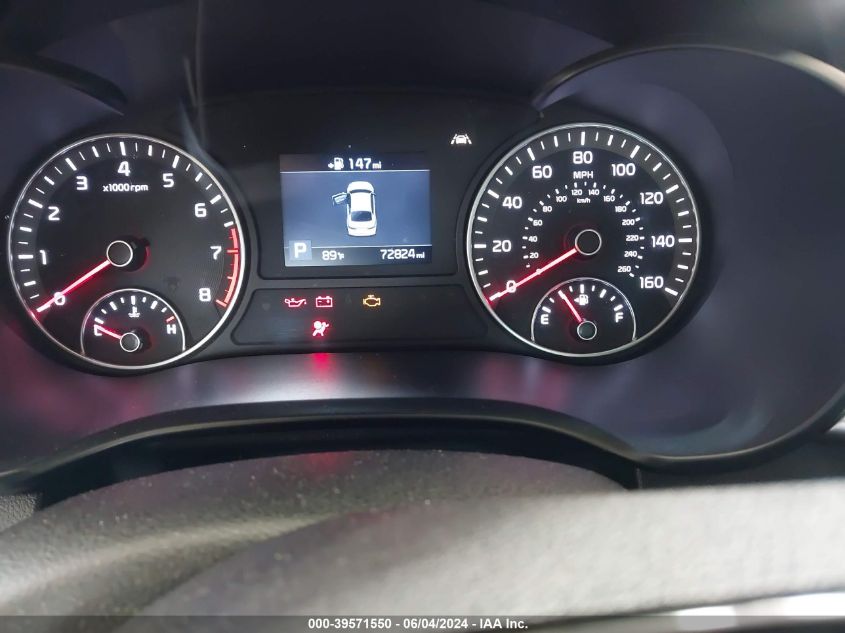 2019 Kia Optima Lx VIN: 5XXGT4L36KG341729 Lot: 39571550