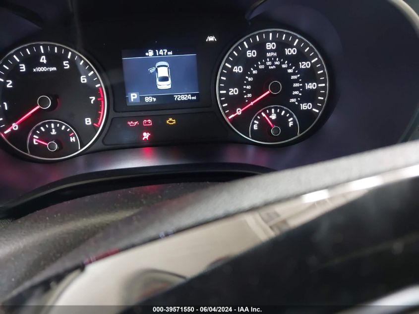 2019 Kia Optima Lx VIN: 5XXGT4L36KG341729 Lot: 39571550