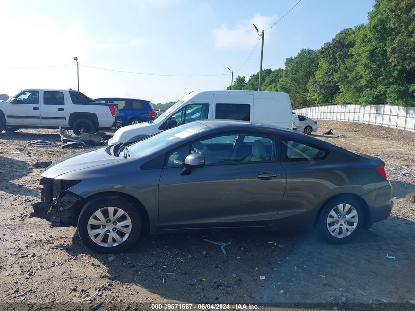 2012 Honda Civic Lx VIN: 2HGFG3B52CH543481 Lot: 39571587