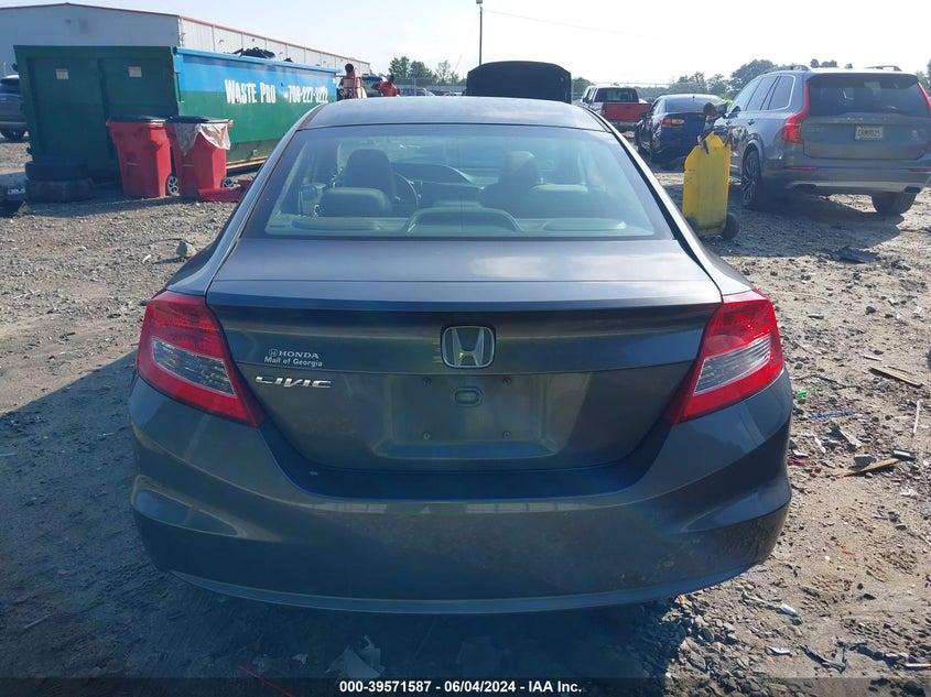 2012 Honda Civic Lx VIN: 2HGFG3B52CH543481 Lot: 39571587