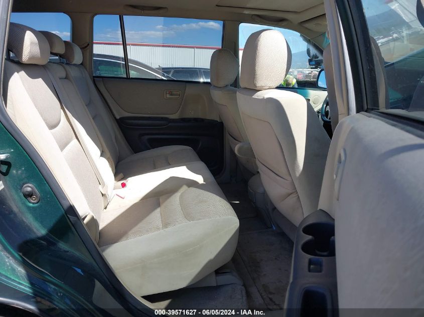 2003 Toyota Highlander V6 VIN: JTEHF21A530107825 Lot: 39571627