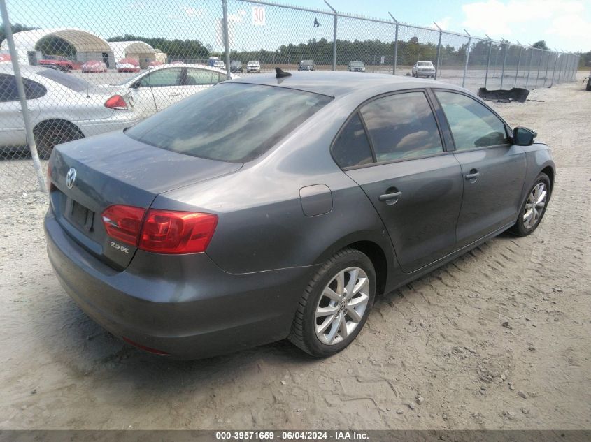 2011 Volkswagen Jetta 2.5L Se VIN: 3VWDX7AJ4BM306886 Lot: 39571659