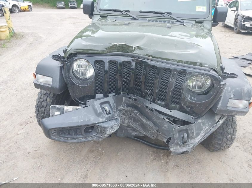 2022 Jeep Wrangler Unlimited Willys Sport 4X4 VIN: 1C4HJXDG1NW277860 Lot: 39571668