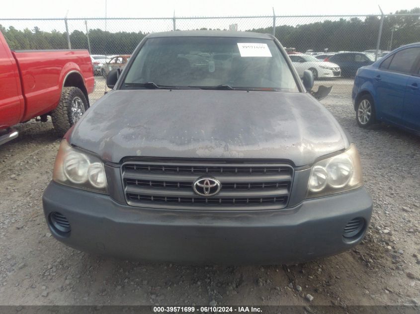 JTEGD21A610009126 2001 Toyota Highlander Base (A4)