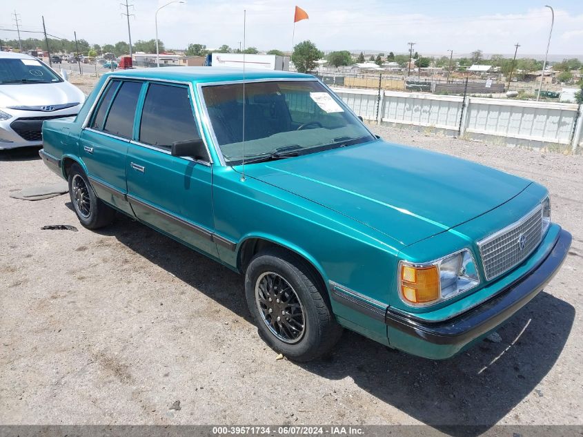 1988 Plymouth Reliant Le VIN: 1P3BP46K3JC154612 Lot: 39571734