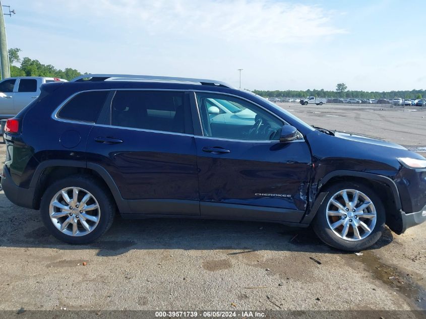 2014 Jeep Cherokee Limited VIN: 1C4PJLDB5EW205469 Lot: 39571739