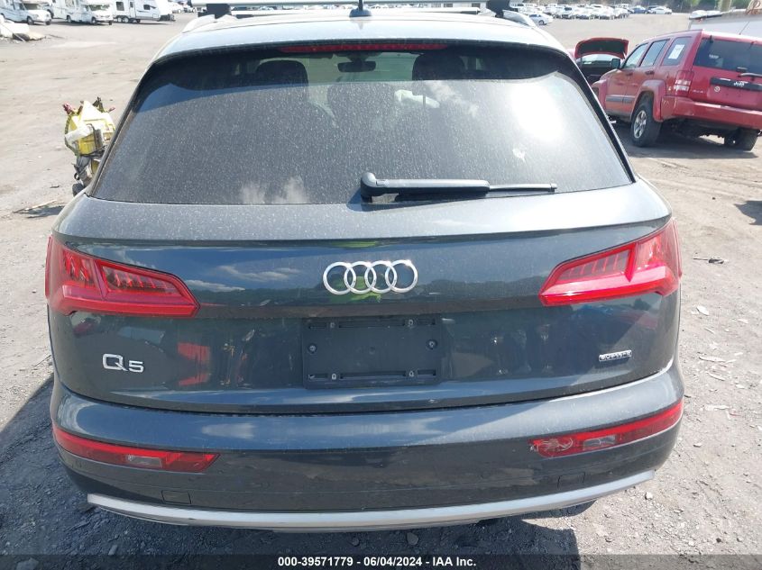 2019 Audi Q5 45 Premium VIN: WA1BNAFY3K2090789 Lot: 39571779