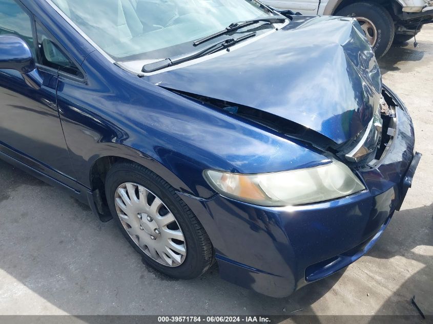 2009 Honda Civic Lx VIN: 2HGFA165X9H517655 Lot: 39571784