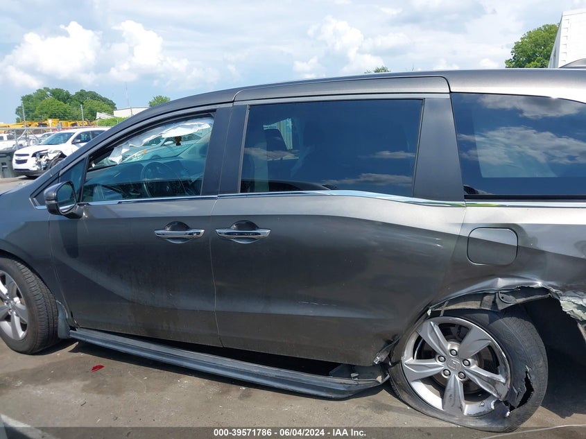 2018 Honda Odyssey Ex-L VIN: 5FNRL6H74JB014926 Lot: 39571786