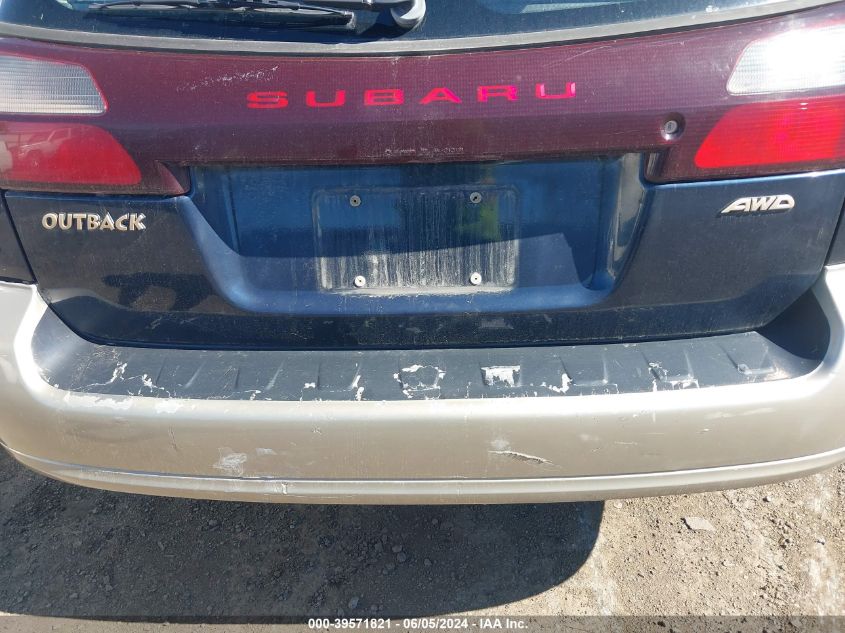 2001 Subaru Outback VIN: 4S3BH665617622196 Lot: 39571821