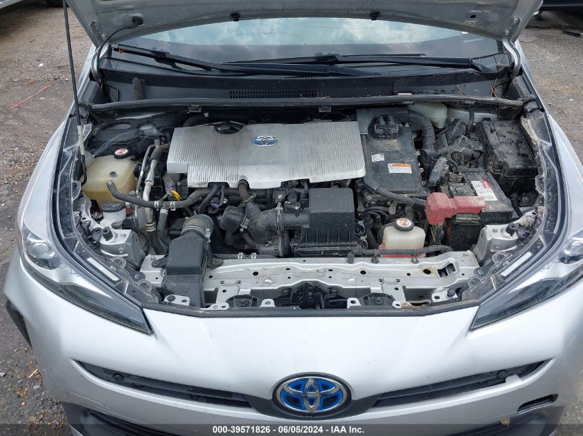 2019 Toyota Prius Le VIN: JTDKARFU6K3078711 Lot: 39571826