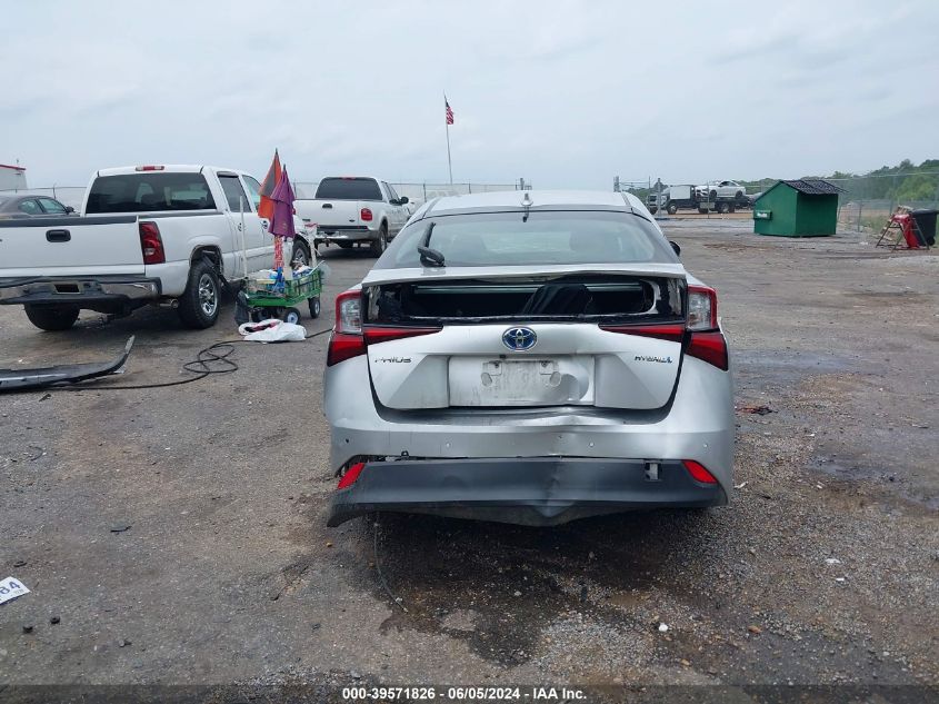 2019 Toyota Prius Le VIN: JTDKARFU6K3078711 Lot: 39571826